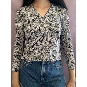 Vintage 70’s paisley long sleeve top
